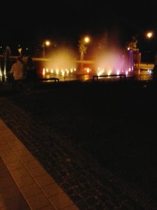 Balatoni színes szökőkút